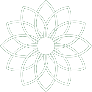 Ceiling Flower Green